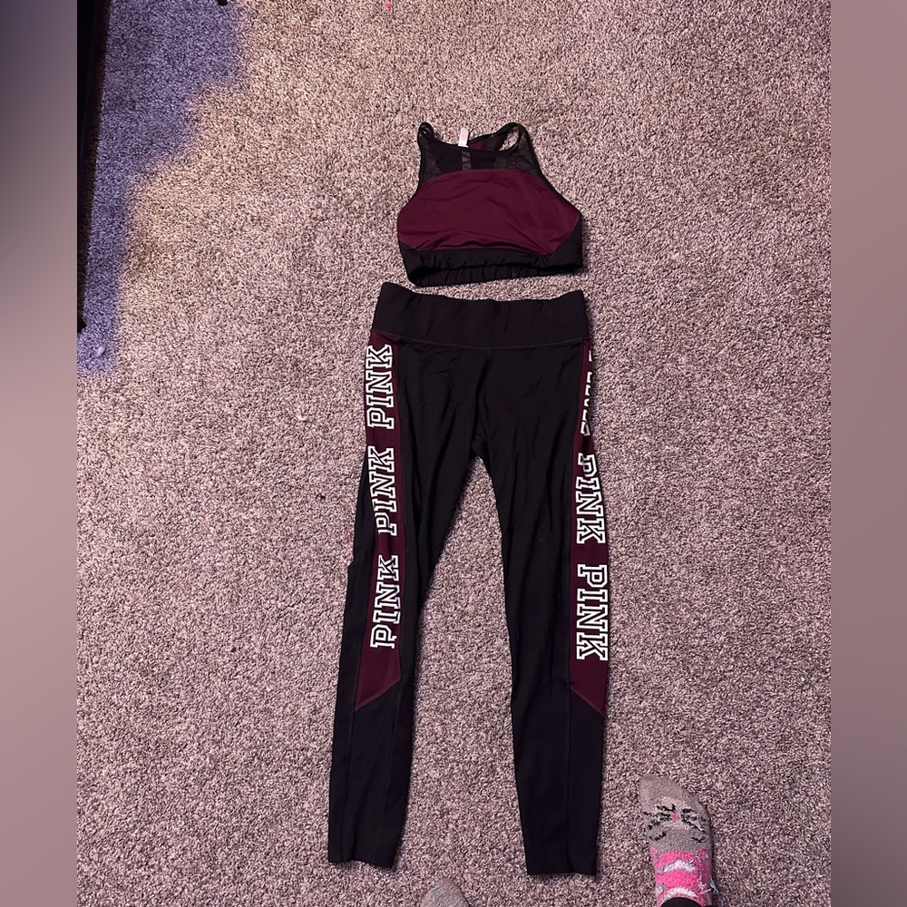Victoria’s Secret Pink Legging/sports bra set